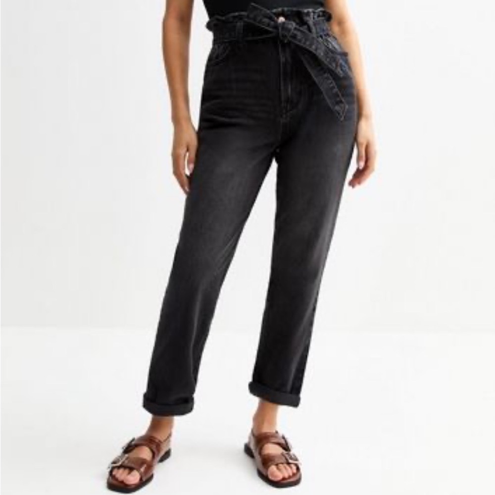 New Look High Waist Paperbag Jeans